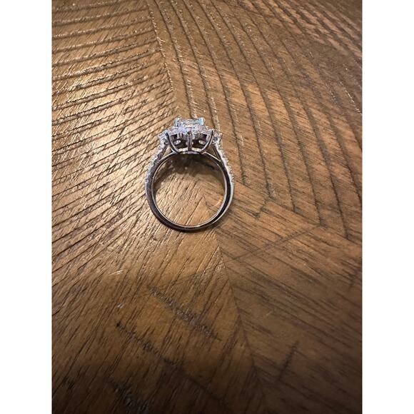 2 Carat Floral Moissanite Ring - Picture 4 of 12